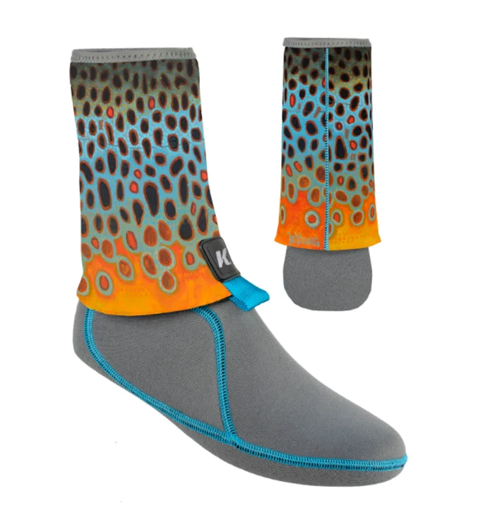 Korkers I-Drain Neoprene Guard Sock 3.5mm - DeYoung Brown Flank 3 Korkers I-Drain Neoprene Guard Sock 3.5mm - DeYoung Brown Flank