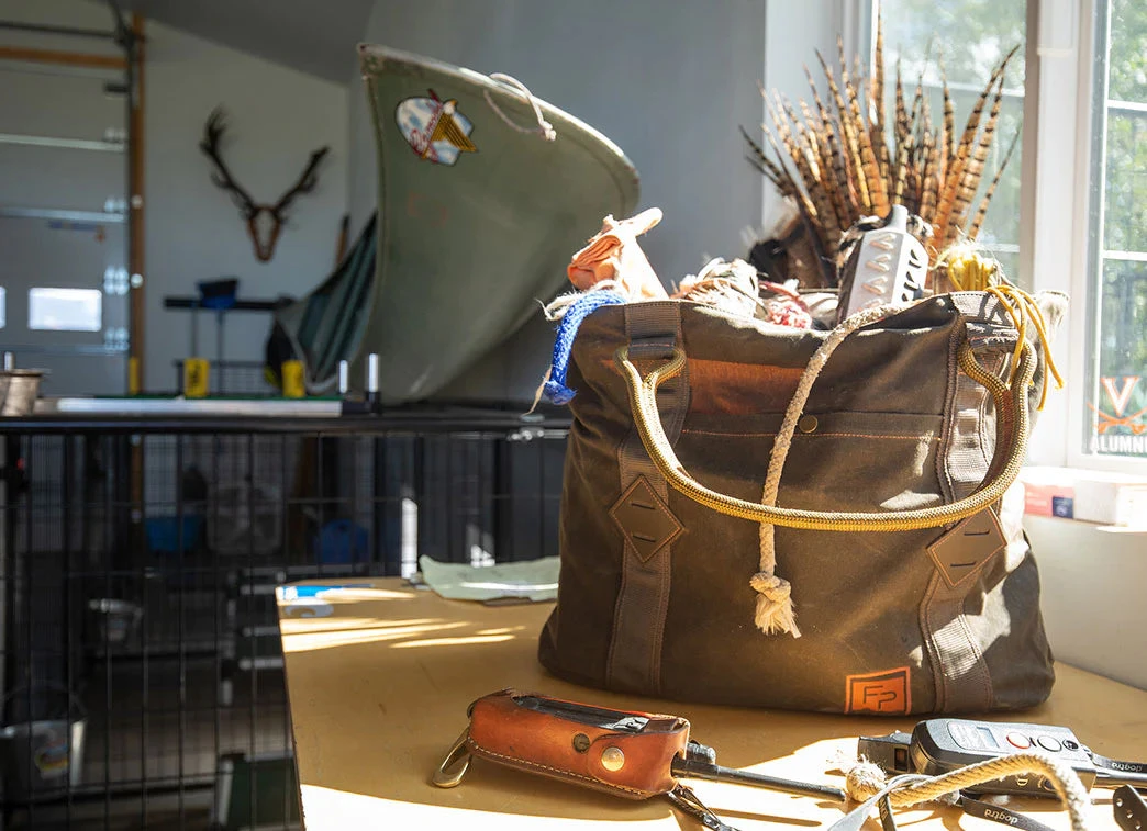 Fishpond Horse Thief Waxed Canvas Tote - Peat Moss 4 Fishpond Horse Thief Waxed Canvas Tote - Peat Moss - Image 2