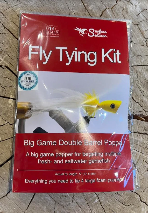 Hareline Fly Tying Kit - Big Game Double Barrel Poppa 3 Hareline Fly Tying Kit - Big Game Double Barrel Poppa